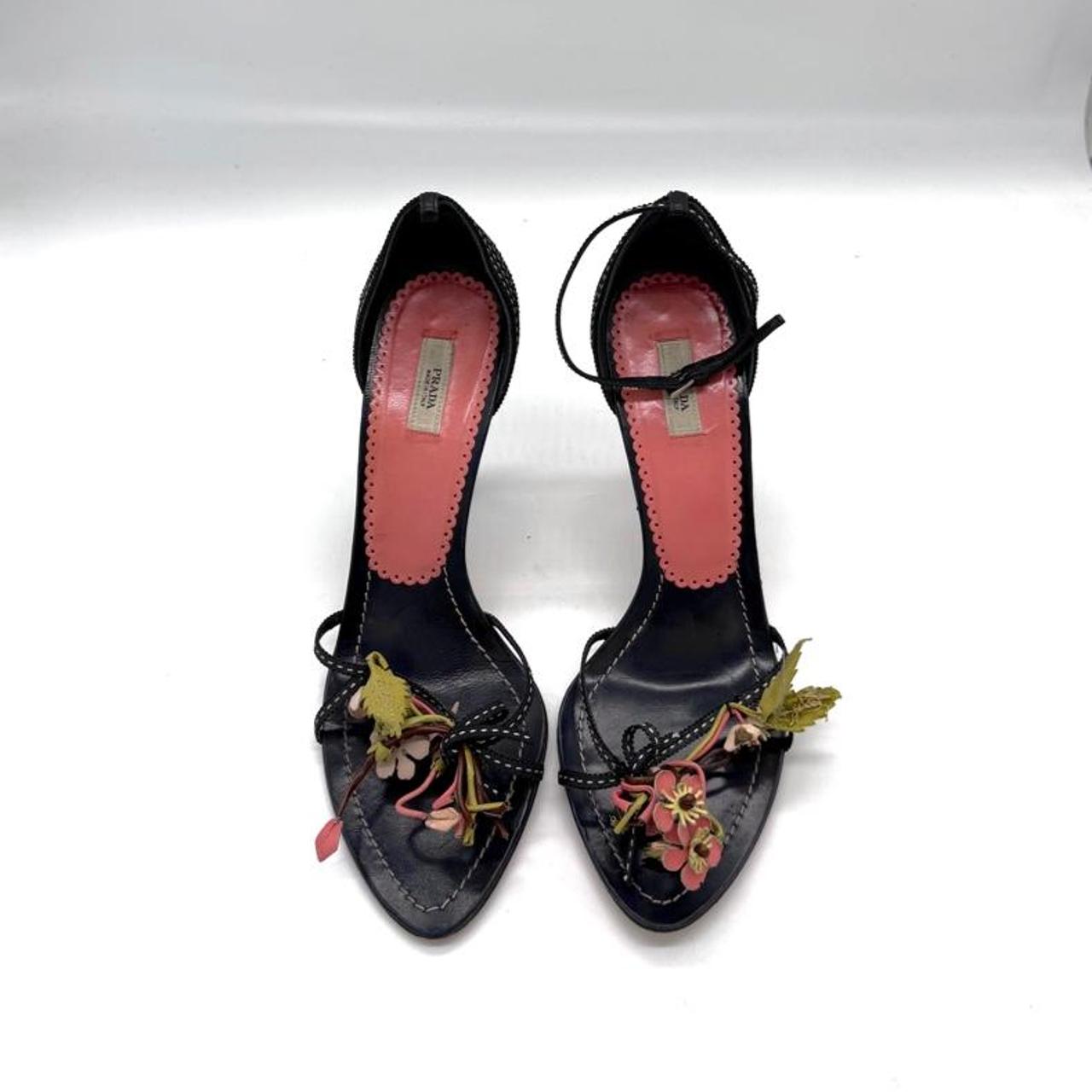 Prada Pink and Black Heels